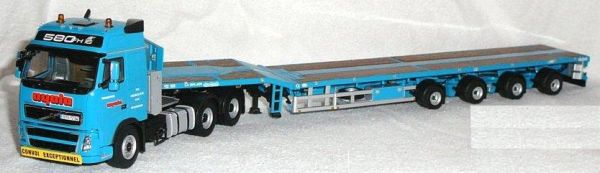 WSI02-1414 - VOLVO FH 12 Globetrotter 6x4 Avec remorque extensible 4 Essieux 