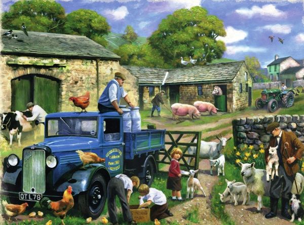 IES43G - Plaque tôlée : BRITISH FARMERS put the best food on the table - 1