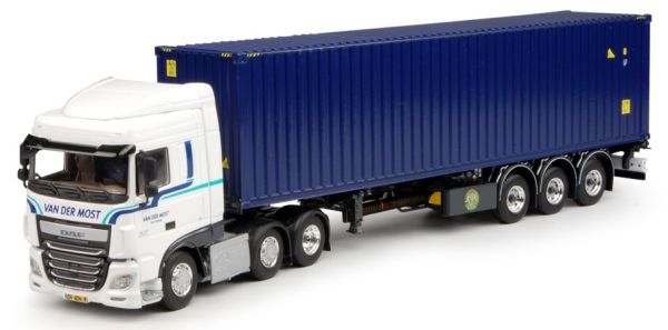 TEK67389 - DAF XF 106 Euro 6 SC 3 Essieux Avec porte container et container 40 Pieds VAN DER MOST - 1