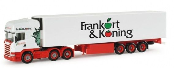 HER154680 - SCANIA R Topline 6x2 avec remorque Frigo 3 Essieux JAN DE WAAL - 1