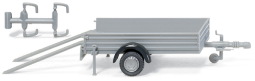 WIK005601 - Remorque 1 Essieux avec 2 Rampes Ech:1/87 - 1