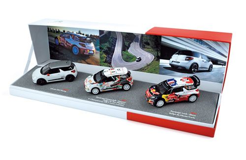 ARCHIVE173 - Coffret CITROEN DS3 Racing + DS3 R3 + DS3 WRC Monte Carlo - 1
