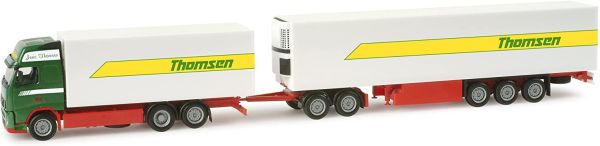 HER156813 - VOLVO FH GL/XL porteur 6x2 avec remorque frigo 2+3 Essieux THOMSEN - 1