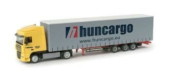 HER157230 - DAF XF105 mega avec remorque bâchée HUNCARGO - 1