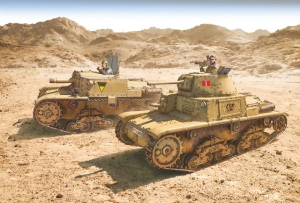 ITA15768 - Chars M13/40. M14/41e Semovente à assembler et à peindre - 1