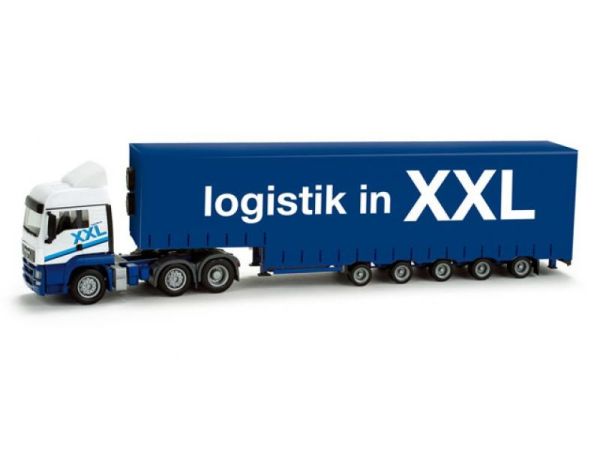 HER158510 - MAN TGS LX avec remorque bâchée 5 essieux XXL LOGISTIK - 1