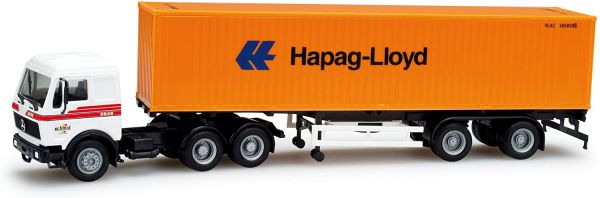 HER159258 - MERCEDES S avec remorque porte container SCHMID HAPAG LLOYD - 1