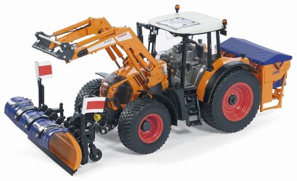 WIK171061 - CLAAS Arion 640 Communal avec chargeur, lame de déneigement et saleuse - 1
