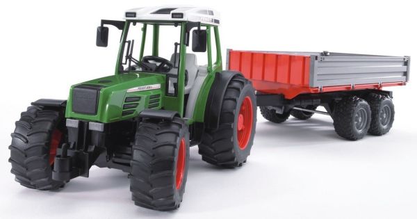 BRU2104 - FENDT 209 S avec remorque 2 essieux  Ech:1/16 - 1