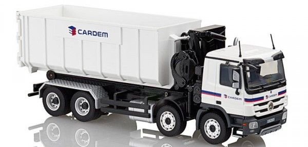 CON72220 - MERCEDES Actros 8x4 avec grue et benne ampirole 