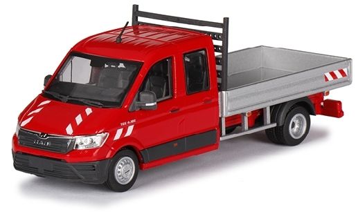 CON1616/01 - Camion benne MAN TGE rouge - - 1