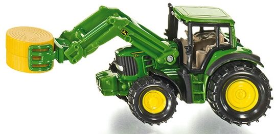 SIK1379 - JOHN DEERE avec chargeur pince à balles et une balle - 1