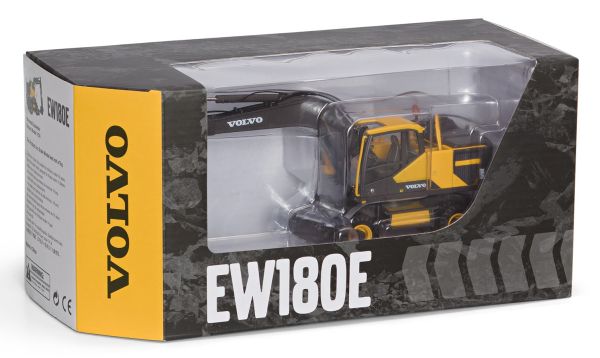 VOLVO MOTORART EW180E ミニカー Miniature Construction World - Volvo EW180E Wheeled Excavator