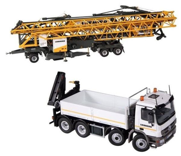 NZG8701 - Grue LIEBHERR 81K à montage rapide et MERCEDES MP3 8x4 