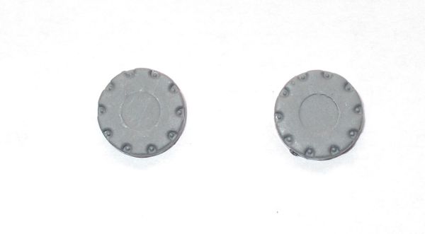 CAPVALTRA - Lot de 2 Cache moyeux arrière Gris VALTRA - 1