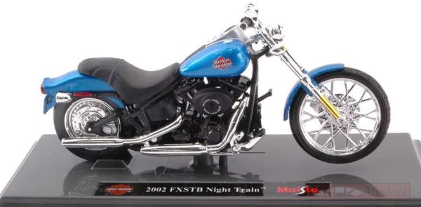 MST17086 - HARLEY DAVIDSON  FXSTB Night Train 2002 Bleue - 1