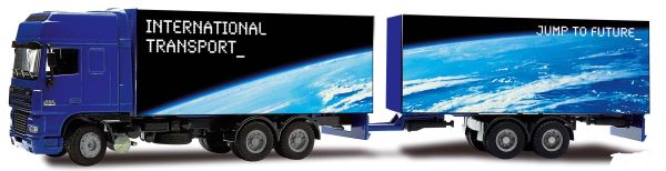 JOA369 - Camion Porteur DAF XF avec Remorque - 1