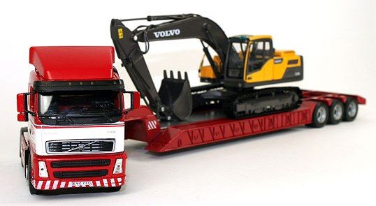 MOT300037- - VOLVO FH 12 4x2 Avec Remorque porte-engin avec pelle VOLVO EC220D - 1