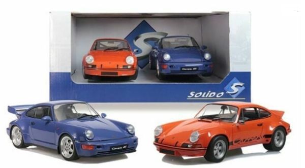 PACK-SOL180004 - Pack PORSCHE 911 RSR orange et PORSCHE 964 Rs Bleue - 1