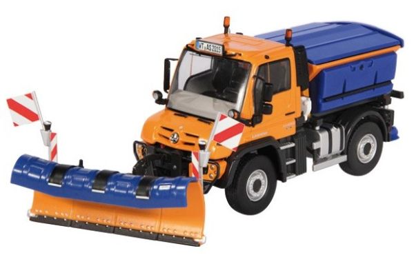 NZG9102 - UNIMOG U430 de déneigement avec lame et saleuse - 1