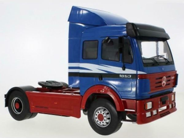 MOD18138 - MERCEDES 1853 SKII 1994 4x2 Bleu et rouge - 1