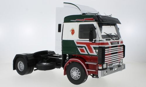 MOD18239 - SCANIA 143 Topline 4x2 1987 blanc vert et rouge - 1