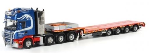WSI01-1193 - SCANIA R09 Topline 8x4 Avec Plateau NOOTEBOOM 4 Essieux extensible 