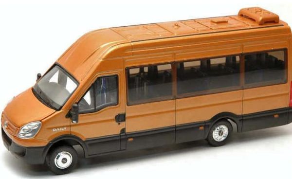 ROS00122.0O - Minibus IVECO DAILY Orange Métalisé Ech:1/43 - 1