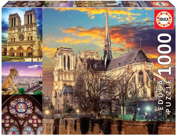 EDU18456 - Puzzle 1000 Pièces Notre Dame Paris - 1