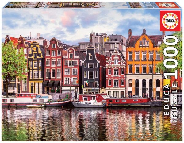 EDU18458 - Puzzle 1000 Pièces Maisons dansantes à Amsterdam - 1