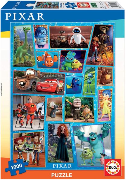 EDU18497 - Puzzle 1000 Pièces Personnages de Disney Pixar - 1