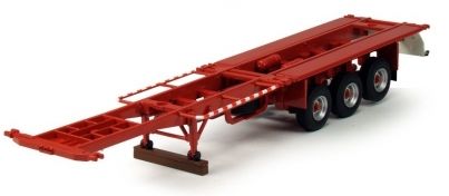 TEK62989/01 - Remorque Porte container 3 Essieux avec 2 containers maritime 20 Pieds 