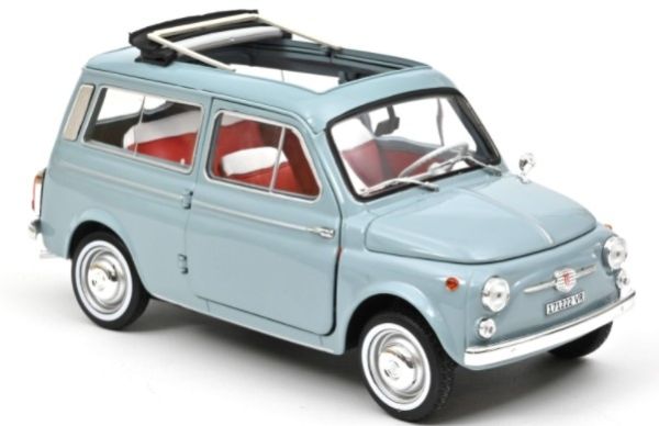 NOREV187726 - FIAT 500 Giardiniera 1964 Bleu - 1