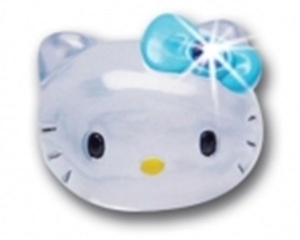 T8815B - Bague strass bleu HELLO KITTY - 1