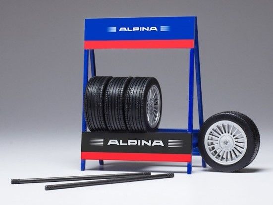 IXO18SET003W - Rack avec 4 pneus ALPINA - 1