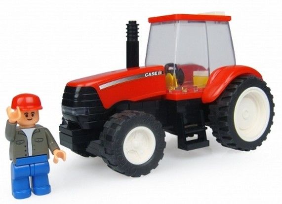 UHK1202 - CASE IH Avec un personnage à monter en brique de construction (48 Piéces) - 1