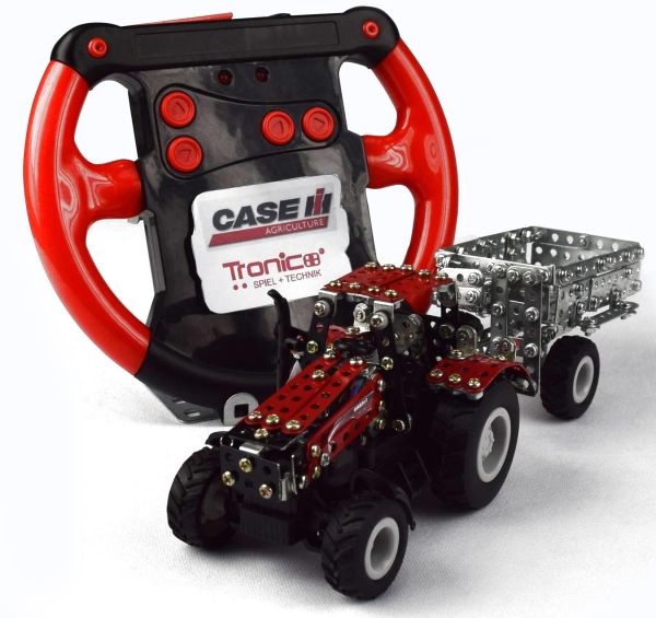 TRO09581 - CASE IH Magnum 340 Avec remorque radiocommandé 451 Pièces Ech:1/64 - 1