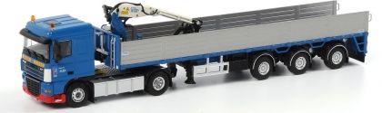 WSI9383 - DAF 105 SC 4x2 avec remorque 3 Essieux et Grue KENNIS 
