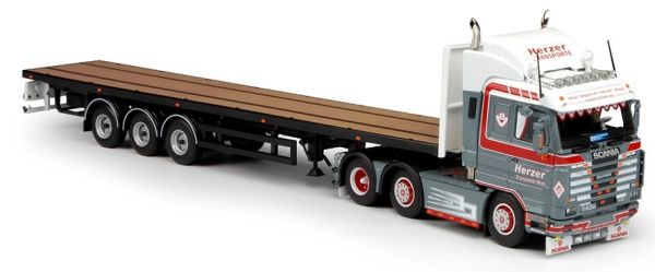 TEK64725 - SCANIA 143 3 Essieux Avec remorque plateau 3 Essieux 