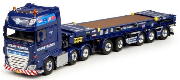 ARCHIVE259 - DAF XF116 SSC 3 Essieux Avec Remorque 5 Essieux Combitrailer et Plateau 