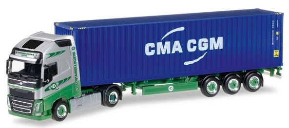 HER305440 - VOLVO FH Globetrotter Avec porte container 3 Essieux et container 40 Pieds 