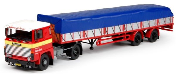 TEK67264 - SCANIA 111 4x2 Avec remorque 2 Essieux bachée 
