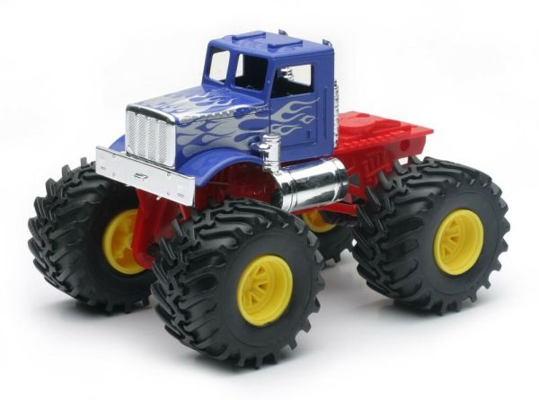 NEW19936A - Monster truck camion bleu avec flammes - 1