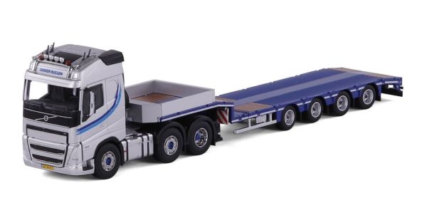CAV20-1253 - VOLVO FH5 Globetrotter 6x4 avec porte engins 4 Essieux Extensible DEKKER Transport - 1