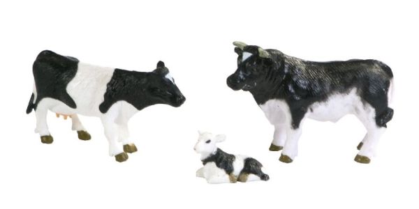 DTF2002973 - 1 taureau une vache et un veau - 1