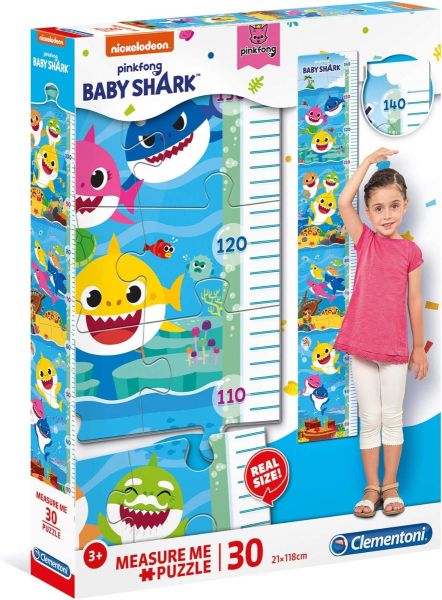 CLE20340 - Puzzle 30 Pièces Mesure Moi – BABY SHARK - 1