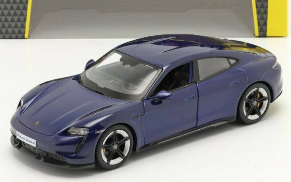 BUR21098BL - PORSCHE Taycan Turbo S Bleu foncé - 1
