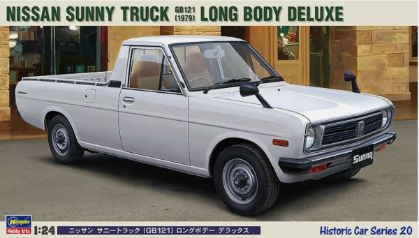 HAW21120 - NISSAN Sunny truck GB121 - Long body deluxe 1979 blanc à assembler et à peindre - 1