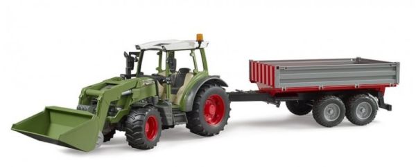 Tracteur fendt vario 211 avec chargeur et remorque