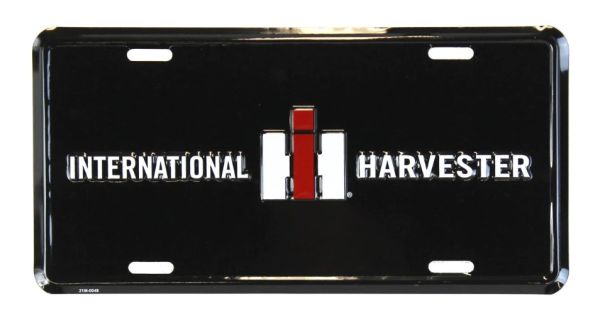 SIGN-2201 - Plaque métallique INTERNATIONAL HARVESTER Noir – 30 x 15 cm - 1
